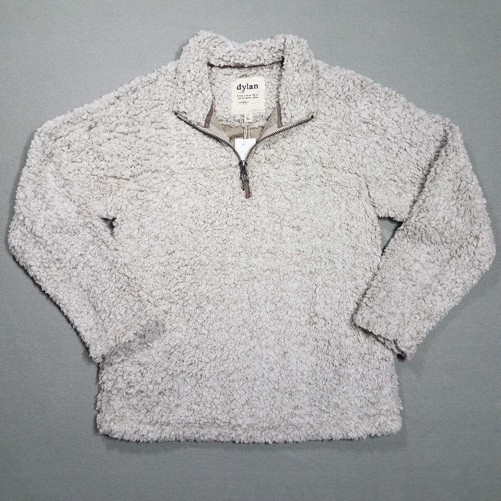 NWT Dylan Putty Sherpa Pullover Size Small